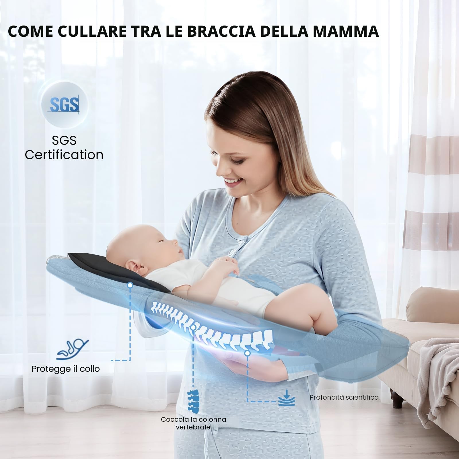 Sdraietta Neonati Elettrica - App e Telecomando Dondolo Bambina Elettrico con 3 timer, 5 Velocità di Altalena, 10 Musiche, Sdraietta Neonati Bluetooth Imbottita Morbida Baby (APP Nero)