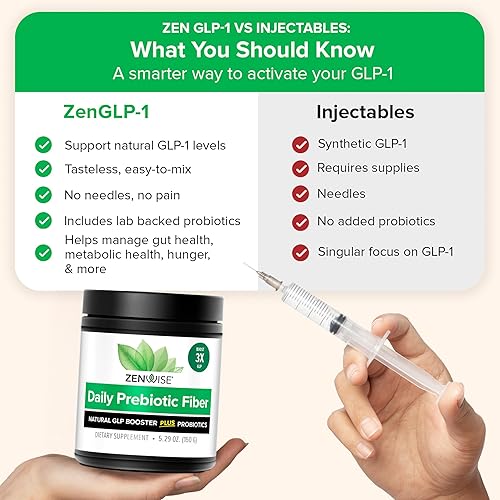 Miniatura 3 de Zenwise Health ZenGLP-1, GLP-1 natural con probióticos metabólicos para ayudar a controlar el hambre y los antojos y apoyar la salud digestiva -