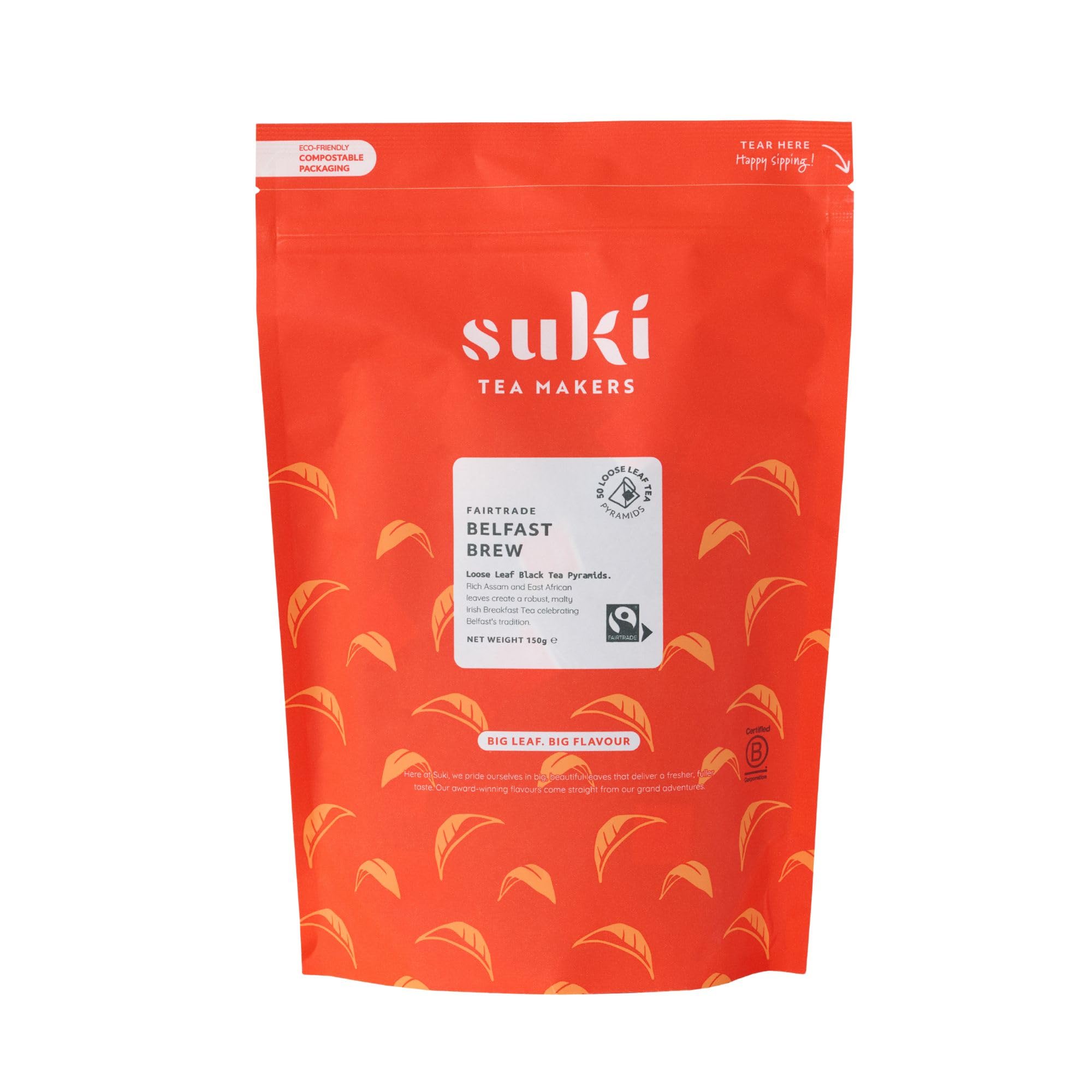 Suki Tea Belfast Brew - Pack of 50 Pyramid Tea Bags