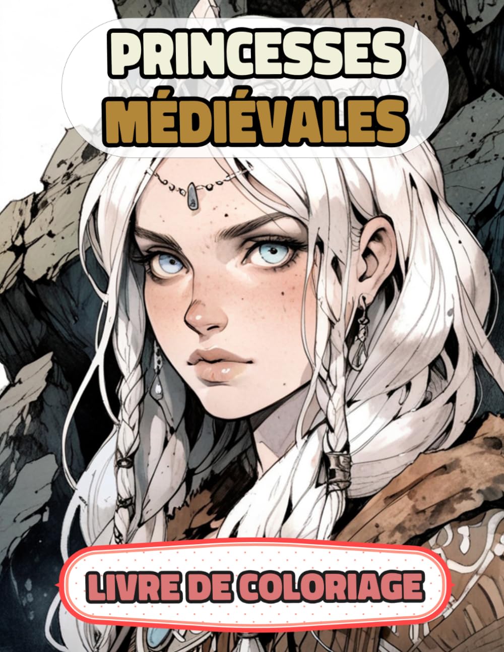 Princesses Médiévales Livre De Coloriage: Pages A Colorier De Reines Femmes Royales Impératrice Guerrière Majesté Fille Chevalier Château Royaume ... Relaxation | Pour Enfant Adulte Ado Senior