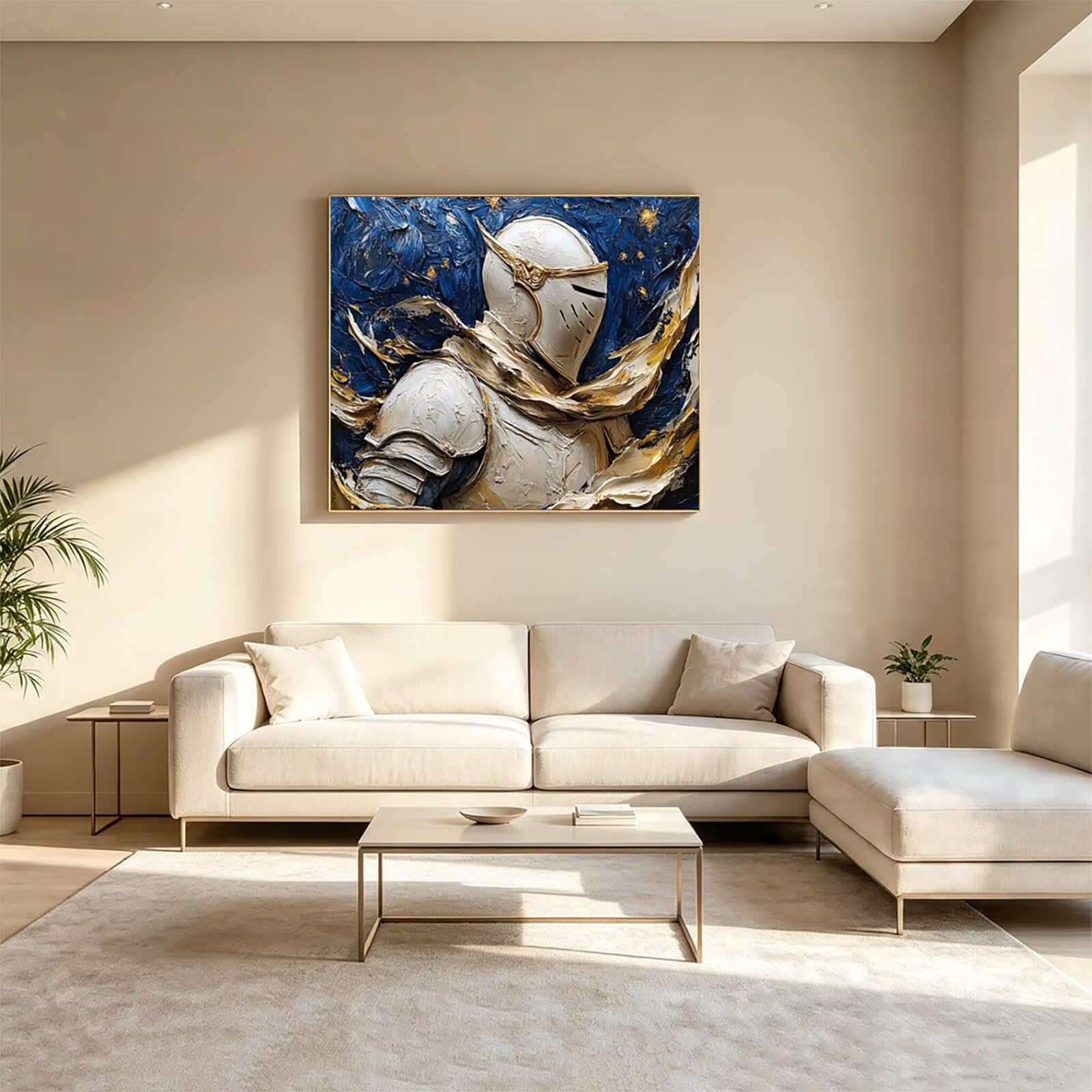 Malowanie według numerów dorosłych Rycerz płótno 100 x 135 cm ZSHS-0833