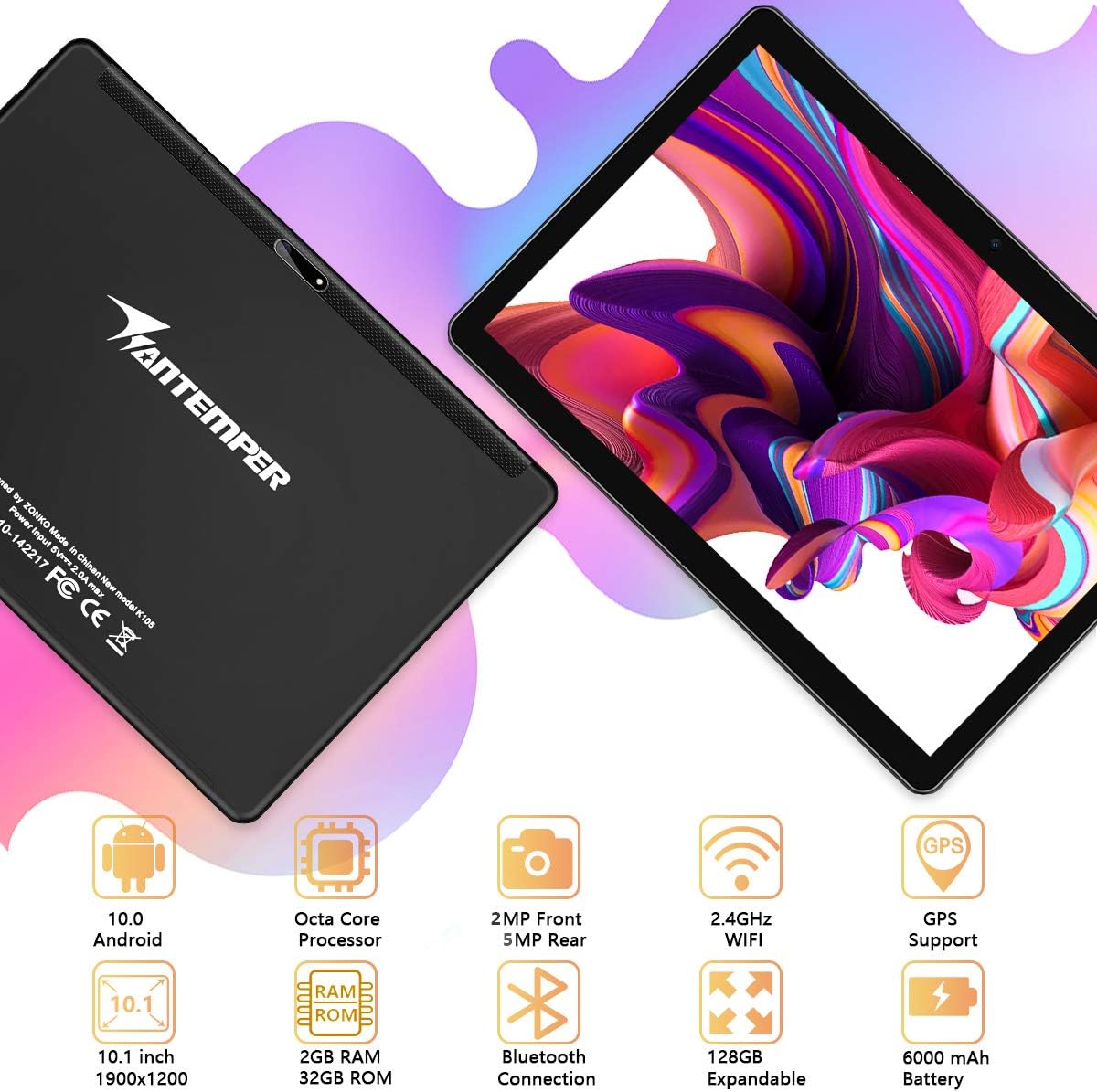 Exclusive Discount 🔥 Tablet 10 Inch, Octa-Core Android 9 1920x1200 HD Touchscreen Tablets with 5G WiFi,6000mAh Battery, 32GB ROM 128GB Expand Storage, Dual Camera. Bluetooth/GPS/FM/OTG/Google Certified,(Black) Best Review Tablet 10 Inch, Octa-Core Android 9 1920x1200 HD Touchscreen Tablets with 5G WiFi,6000mAh Battery, 32GB ROM 128GB Expand Storage, Dual Camera. Bluetooth/GPS/FM/OTG/Google Certified,(Black)