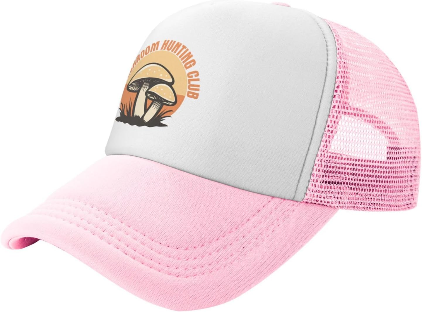 Mushroom Hunting Club Kids Trucker Hat Mesh Adjustable Outdoor Sports Baseball Caps for Boys Girls