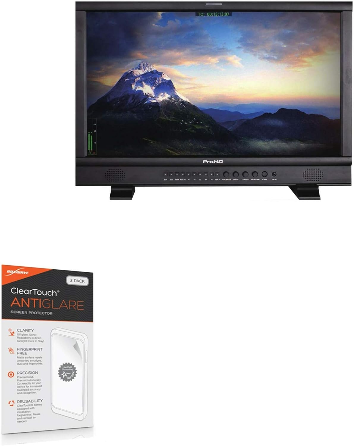 BoxWave Screen Protector Compatible with JVC DT-N24H - ClearTouch Anti-Glare (2-Pack), Anti-Fingerprint Matte Film Skin