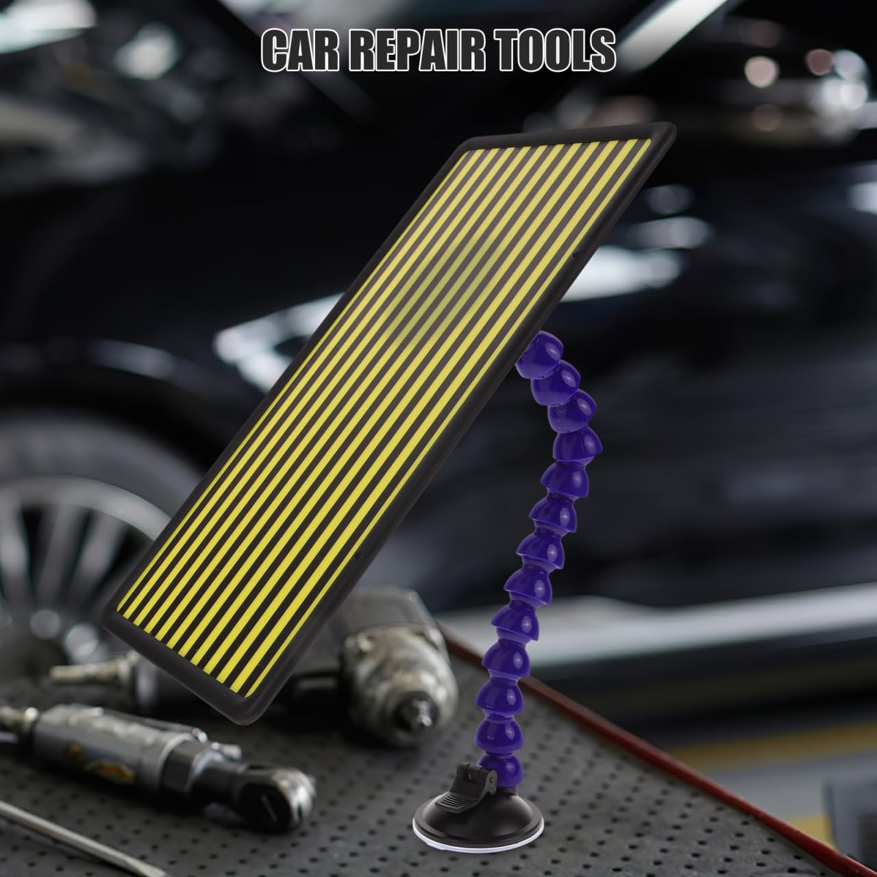 ABOOFAN Tableau Lumineux Pour Débosselage Carrosserie Panneau De Lampe Réfléchissant Avec Tube Outil De Débosselage Automobile Pour Repérer La Profondeur Des Bosses Bricolage