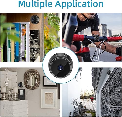 Miniatura 7 de Mini cámara WiFi inalámbrica HD 1080P cámaras de seguridad para el hogar con audio y video Live Feed Covert Baby Nanny Cam con aplicación de