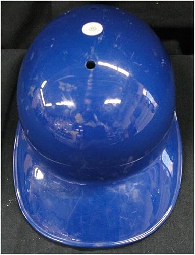 Blank Authentic MLB Dodgers Batting Helmet shows some wear No Flap No Logo 7 14 - Game Used MLB Stadium Equipment