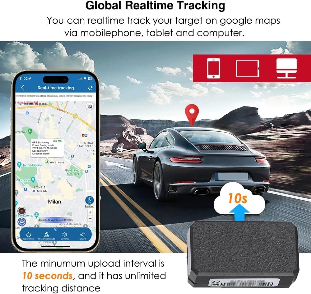 TKMARS 4G Mini Localizzatore GPS Anti-smarrimento in Tempo Reale Adatto a Bambini, Portafogli, Oggetti di Valore TK901