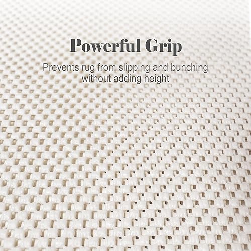 Miniatura 9 de SHAREWIN Almohadilla antideslizante para debajo de la alfombra, almohadillas antideslizantes y antideslizantes para suelos duros, 2 x 10 pies
