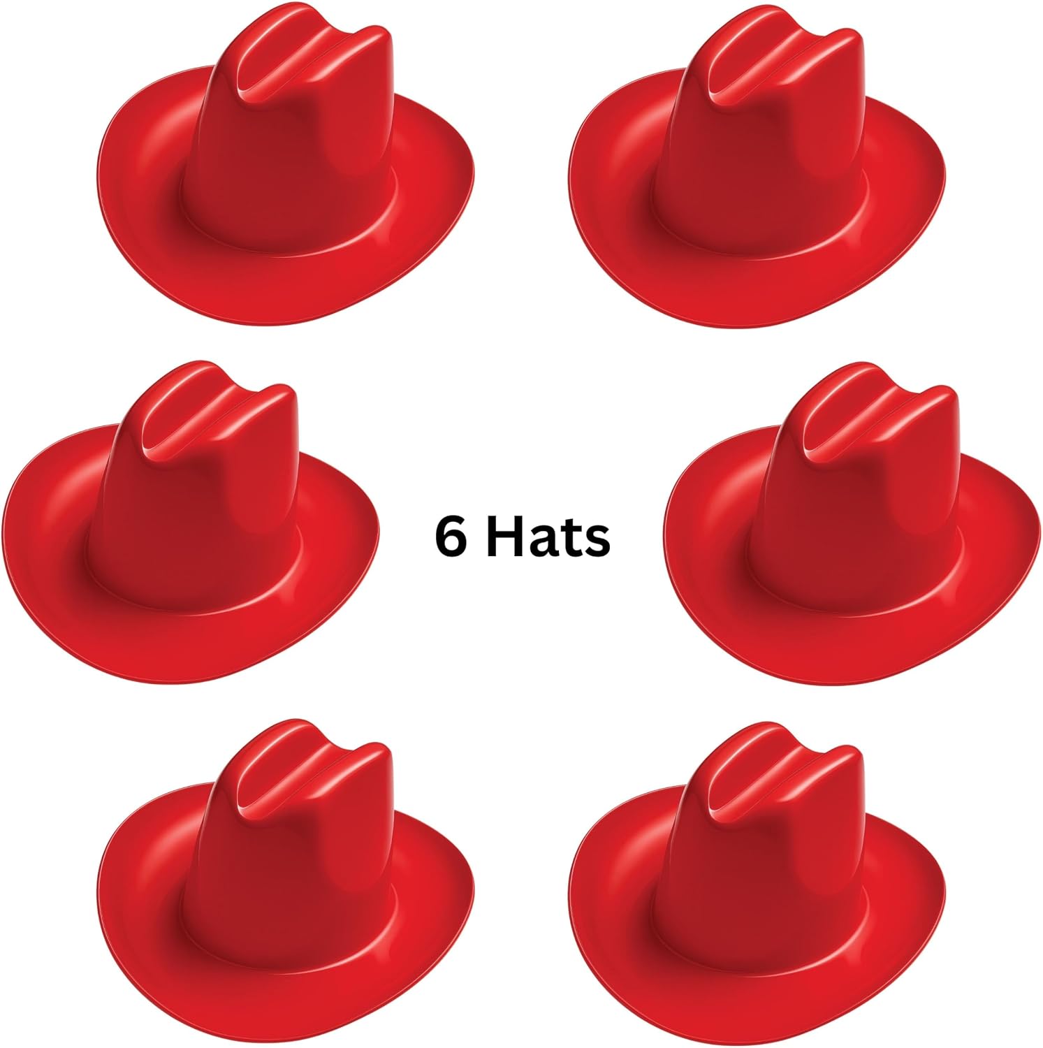 Beistle Miniature Plastic Cowboy Hats