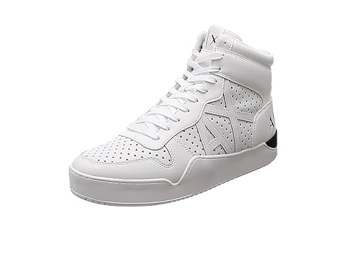Amazon A Xアルマーニ エクスチェンジ スニーカー サンダル等 ハイカットスニーカー Xuz003 Xv095 メンズ White 25 Cm A X Armani Exchange A Xアルマーニ エクスチェンジ スニーカー