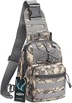 G4Free Tactique EDC Sac à friser, Sac à dos militaire sport pour le corps croisé Sac à main pour la chasse à la randonnée