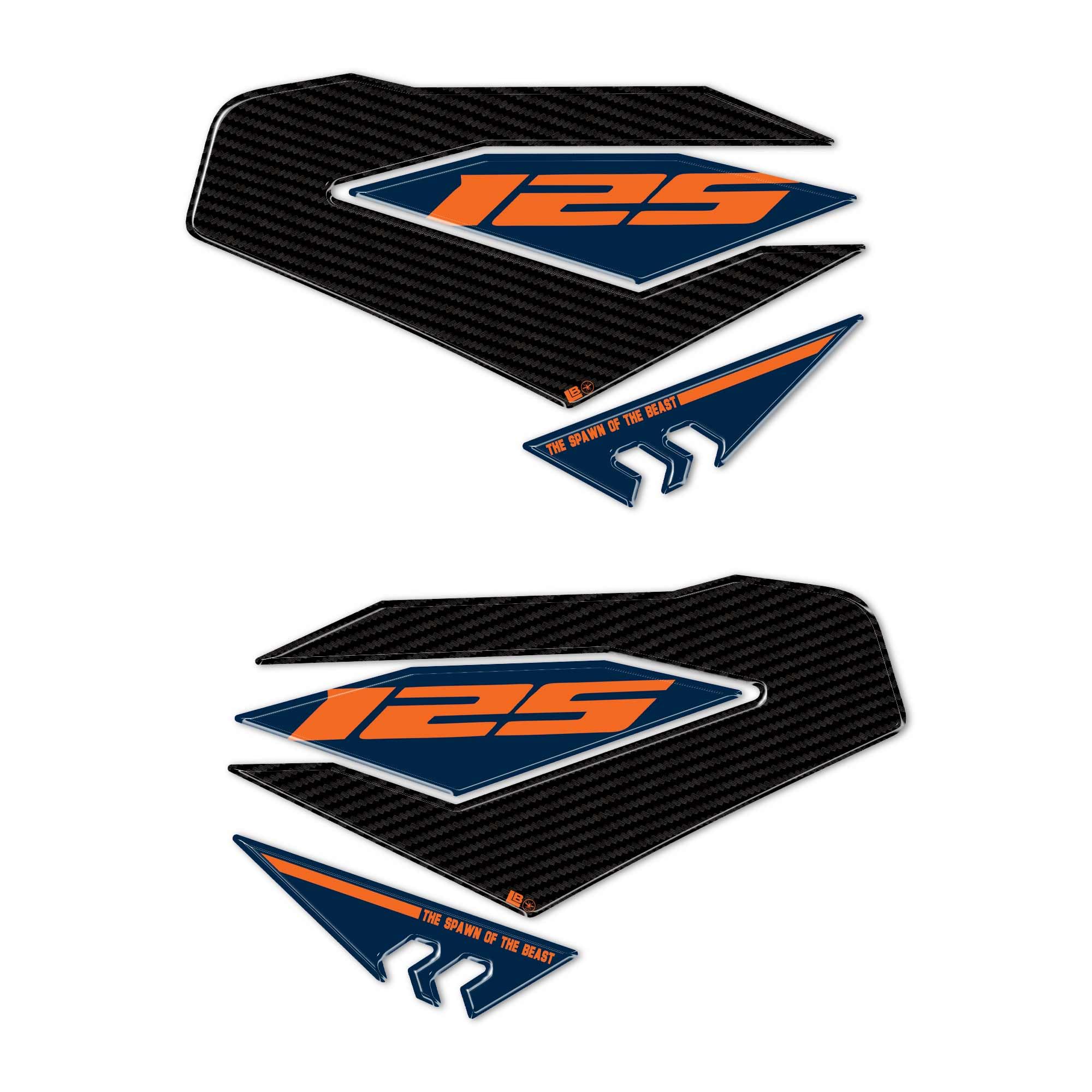 LABELBIKE Pegatinas 3D Moto Depósito Compatible con KTM