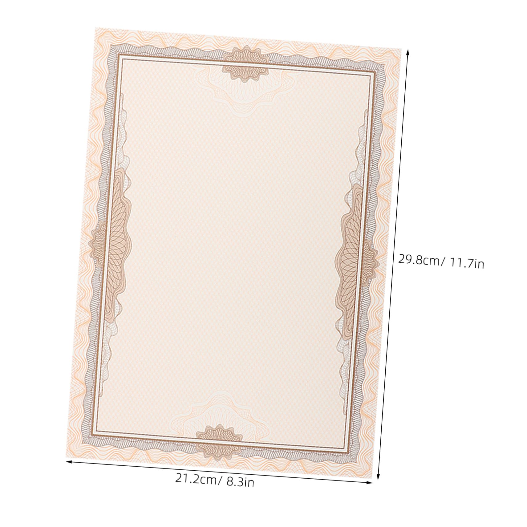 SEWACC Papel Delicado Práctico y Conveniente para Almacenamiento 100 Hojas de Papel para Diplomas de Graduación en white Adecuado para Decoración y Uso en Tienda