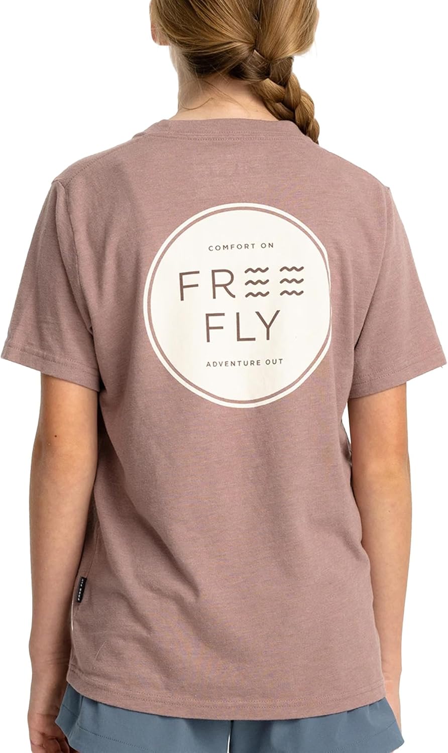 Free Fly Youth Comfort On Pocket Tee - Ultra Soft Jersey Blend Crewneck for Kids Size 7-16 - Image 2