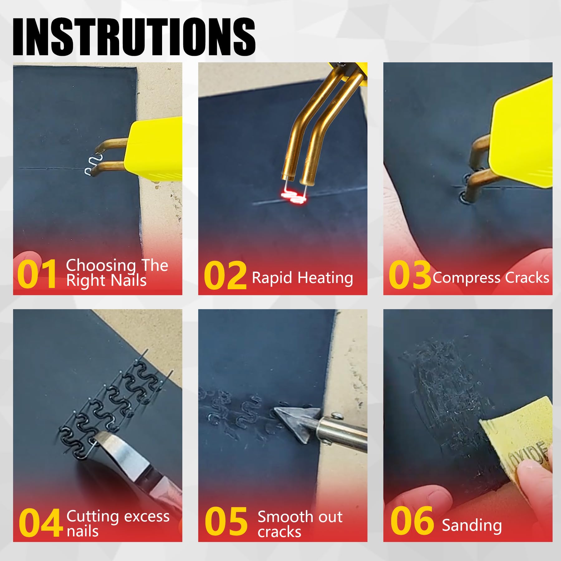 Plastic Welder,2 in 1 Plastic Welding Kit,Hot Stapler Car Bumper Repair Kit — Amazon image 4