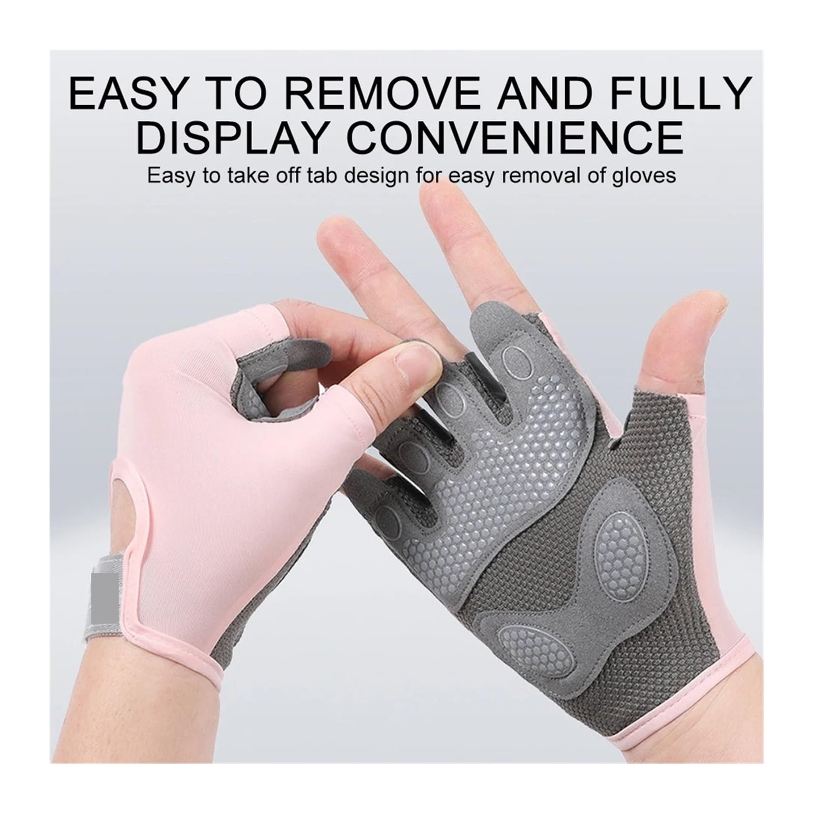 Guanti a mezze dita per fitness, unisex, antiscivolo, traspiranti, regolabili, con touch screen, per uomini e donne, palestra, sollevamento pesi, allenamento