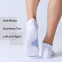 Vista 4 de FITRELL Men's 6 Pack Ankle Running Socks Low Cut Cushioned Athletic Sports Socks 7-99-1212-15