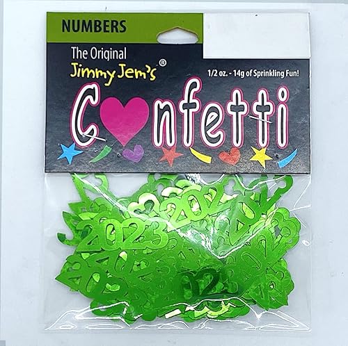 Miniatura 2 de Confeti Año 2023 Verde - Paquete al por menor #7629 QS0