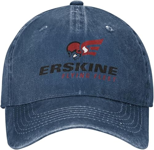 Miniatura 2 de Lujzwop Erskine College Logo - Gorra de béisbol ajustable de algodón, a la moda para hombre y mujer