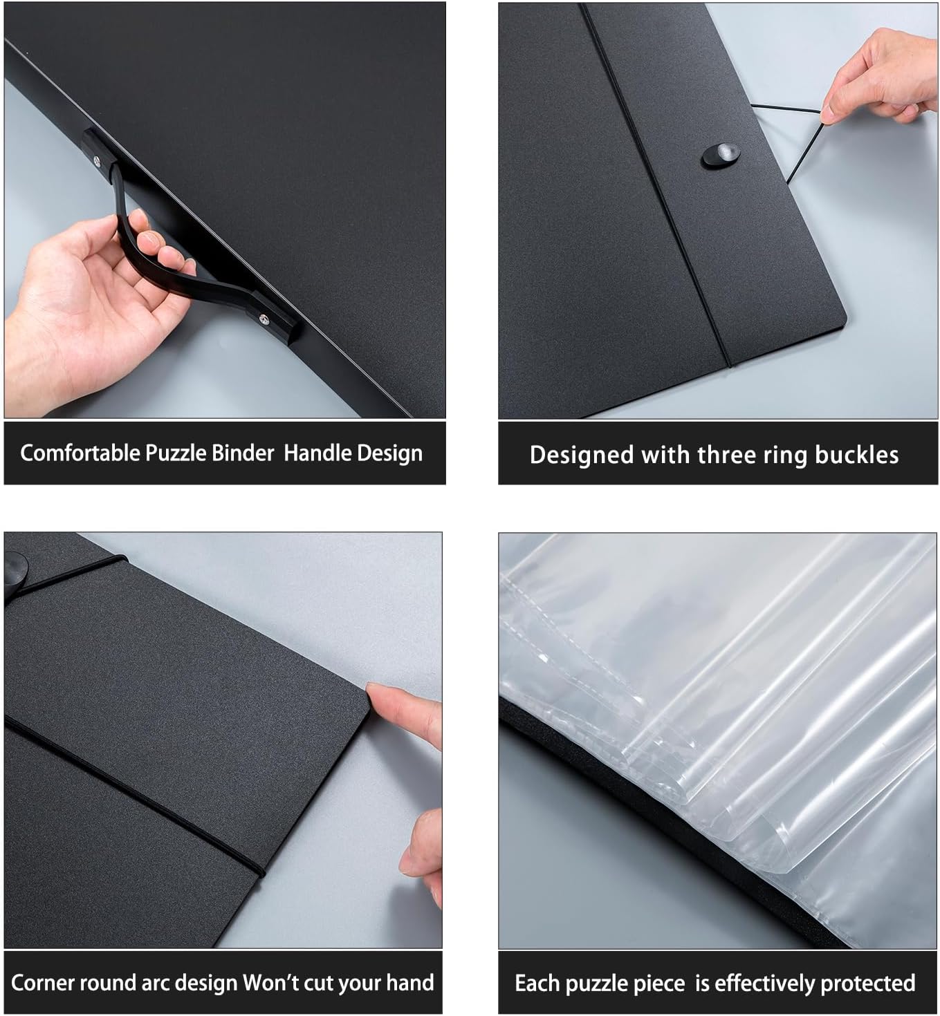 Puzzle Storage Folder Keeper Case,Portable Puzzles Organizer Accessory, Large Capacity 20x28in Puzzle Album Book Holder Portfolio,1000-Pieces for Jigsaw Enthusiasts Storage Binder Saver