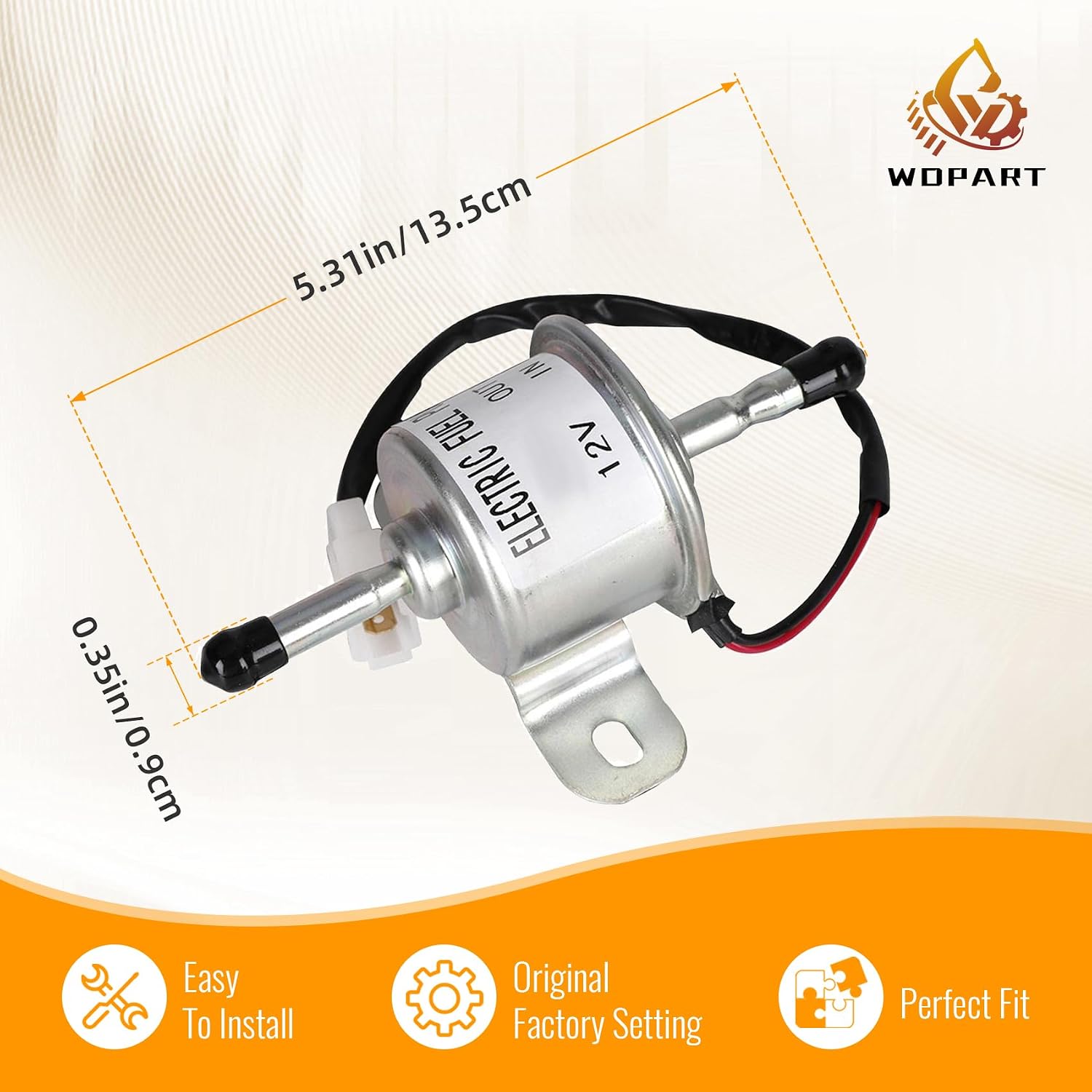 119225-52102 Fuel Pump 129612-52100 Replacement for Yanmar Engine 4JH5E 3TNV88 4JH4AE 4TNE88 Compatible with Kubota RD411-51353 for L3301DT L3301F L3301H L3560DT L3560GST