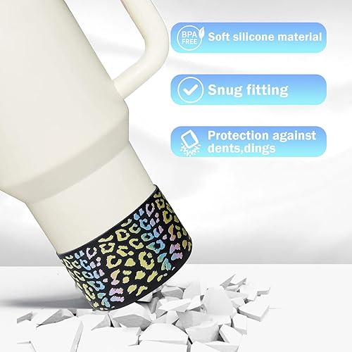 Vista 146 de WK IEASON 2 Pcs Tumbler Bottom Protector Boot for Stanley Quencher Adventure 40oz & Stanley IceFlow 20oz 30oz, Stealth Landing-2.83inch Bottom