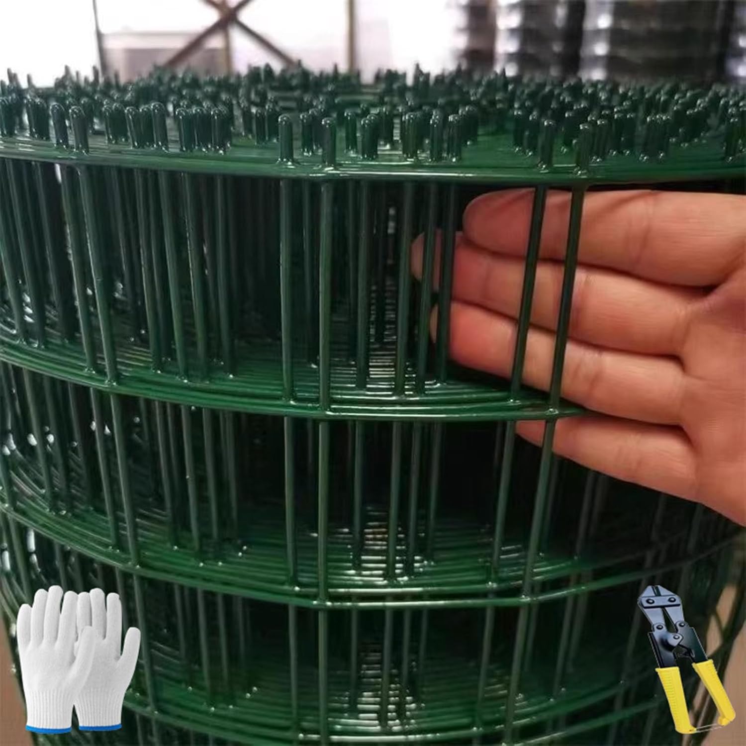 Durable Wire Mesh Fence 1x10m, 6x6cm Mesh Size, 2.5/3mm Wire Diameter - Perfect for Chicken Coops, Orchards, and Garden Climbing Support