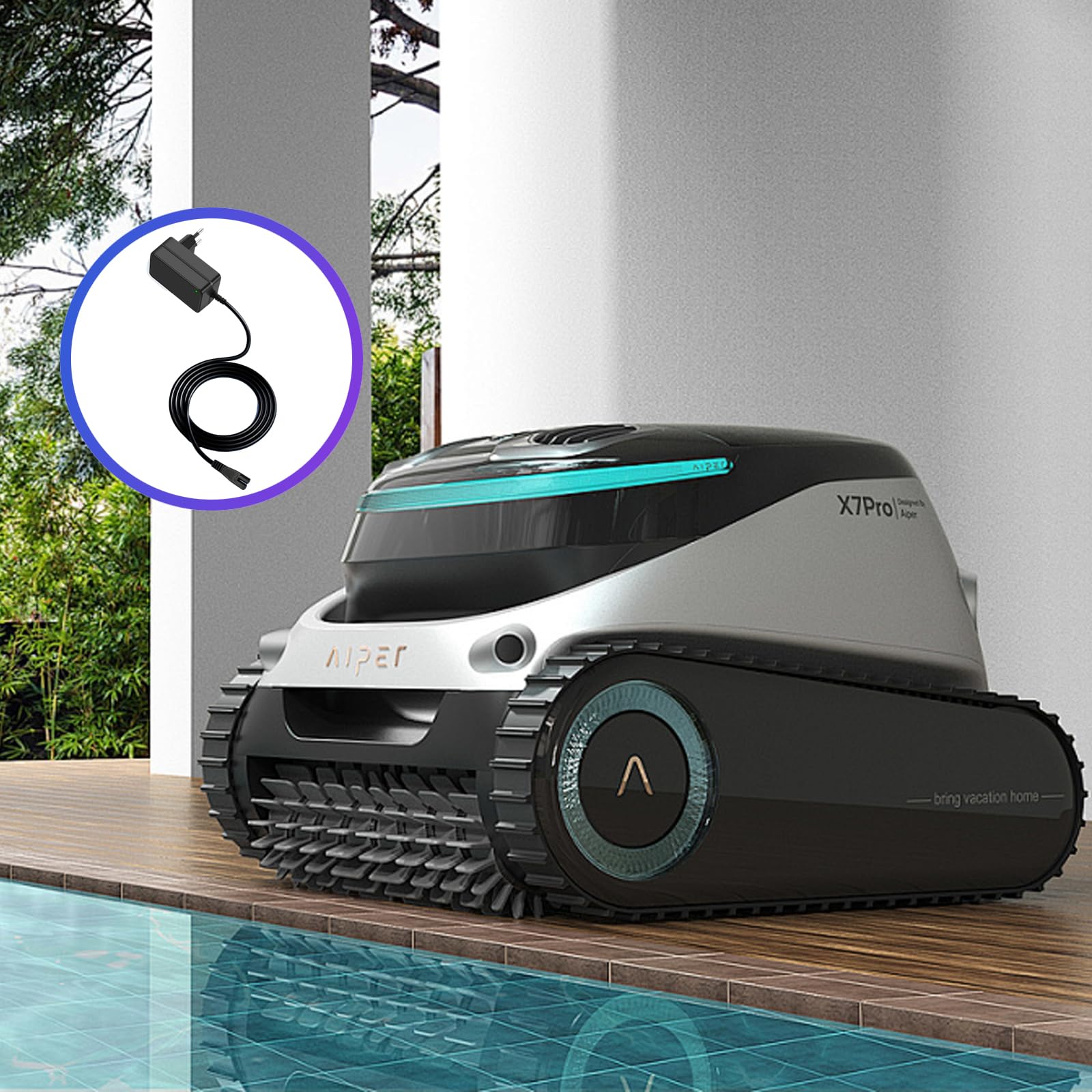Chargeur 16.8V pour Aiper Scuba S1 Robot Piscine Compatible avec Aiper Scuba S1 E1 14.4V Aspirateur Piscine sans Fil, Adaptateur Secteur, Charge Rapide Sécurisée, Câble Durable Résistant à l’Eau