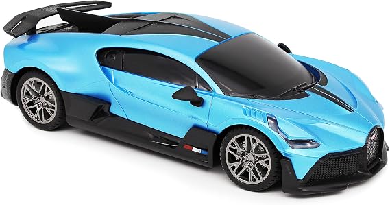 CMJ RC Cars Bugatti Divo Blue Remote control Radio Car 1:24 Officially Licensed 1:24 Scale Working Lights 2.4Ghz