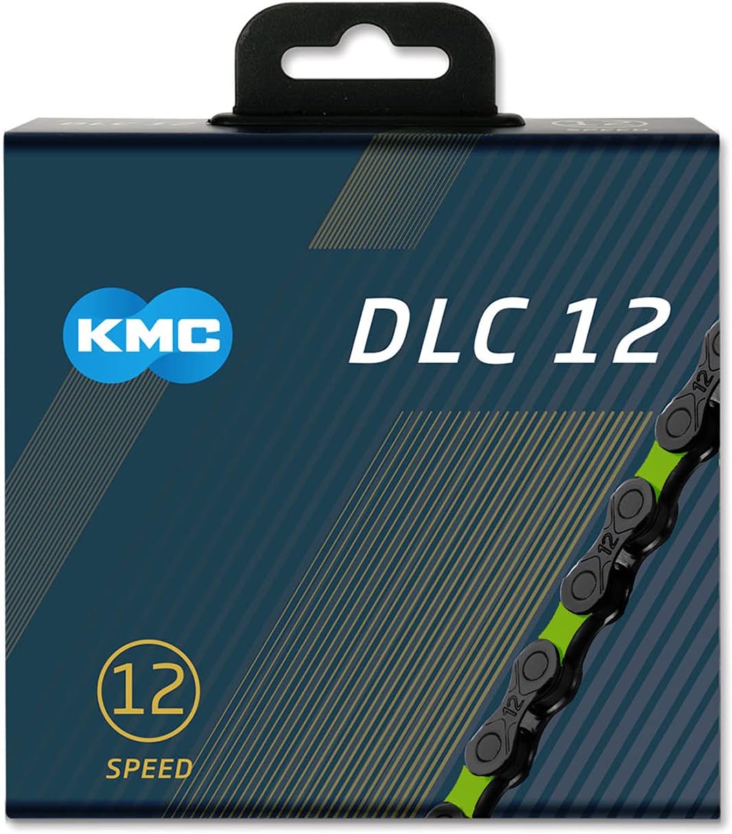 KMC DLC12 12 Speed Chain, 126 Links, Green