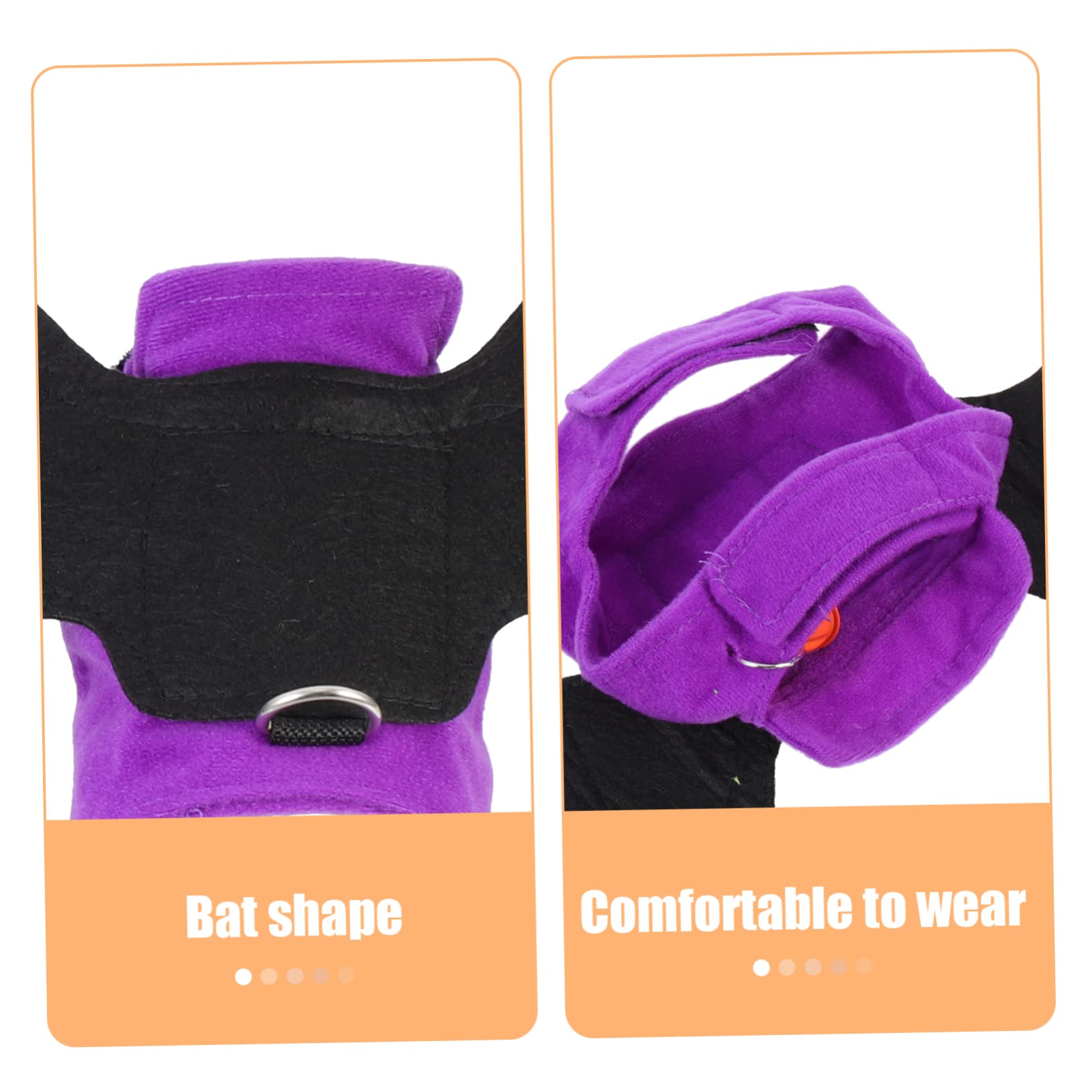 BESPORTBLE 5piezas Disfraz De Murciélago para Perro Ropa De Halloween Divertida Alas para Mascotas para Fiestas y Sesiones De Fotos Vestido De Otoño para Perros y Gatos