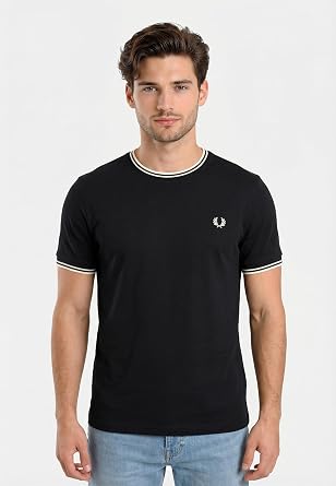 Fred Perry Twin Tipped T-Shirt Navy