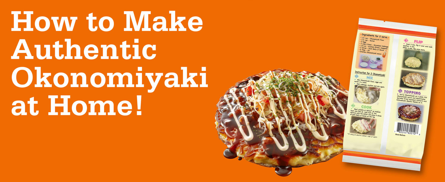 Otafuku Okonomiyaki Flour for Japanese Okonomiyaki Pancakes, 12 Servings, 15.9 Oz (1 Lb)