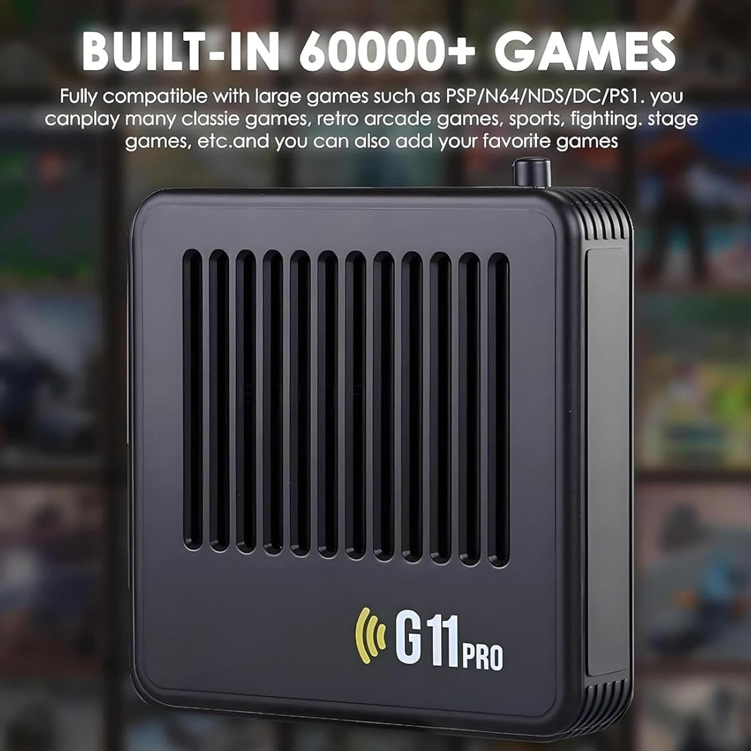 All 8bit G11 Pro 100,000 Games, All 8bit G11 Pro Game Box, All 8 Bit G11 Pro, 4k HD Video Game Emulator, with 2.4G Wireless Game Pro, Portable Plug and Play Video HDMI (256G)