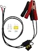 3ft 0.92m 14 AWG Extension Cord Eyelet Terminal with Battery Clamp 12V 24V Battery Clip-On For High-power inverter,boat,RV battery,air pump,car fridge,car cooler,cart fan and other device
