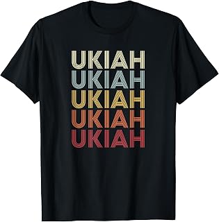 Ukiah California Ukiah CA Retro Vintage Text T-Shirt
