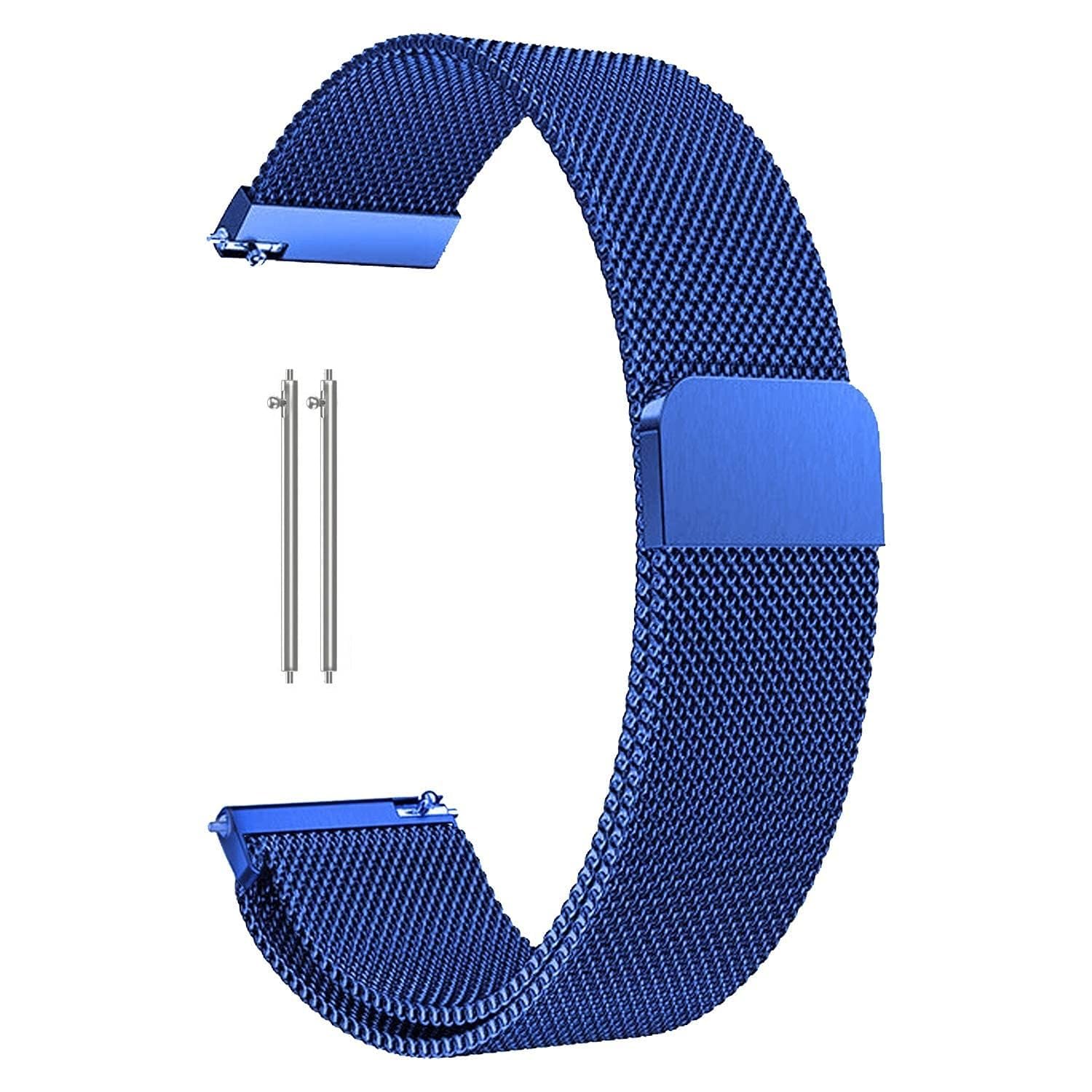 KHR® 22mm Metal Chain Strap with Magnetic Buckle Compatible with Amazfit, Samsung, Realme, Noise, Fireboltt, Boat for All 22mm Size Smart Watch (Silver) (B0CSKM61BC) Amazon Price History, Amazon Price Tracker