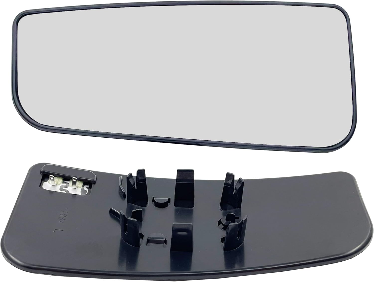 FL3Z17K707V Left Driver Side Heated Lower Glass Replacement For 2015-2022 Ford F150 F250 F350 F450 F550 Super Duty Truck Mirror - Side View Heated Convex Mirror with Rear Holder