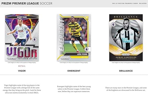 Miniatura 7 de Premier League Soccer 202122 Blaster Box Prizm Factory Sellado 6 paquetes por caja, 4 tarjetas por paquete