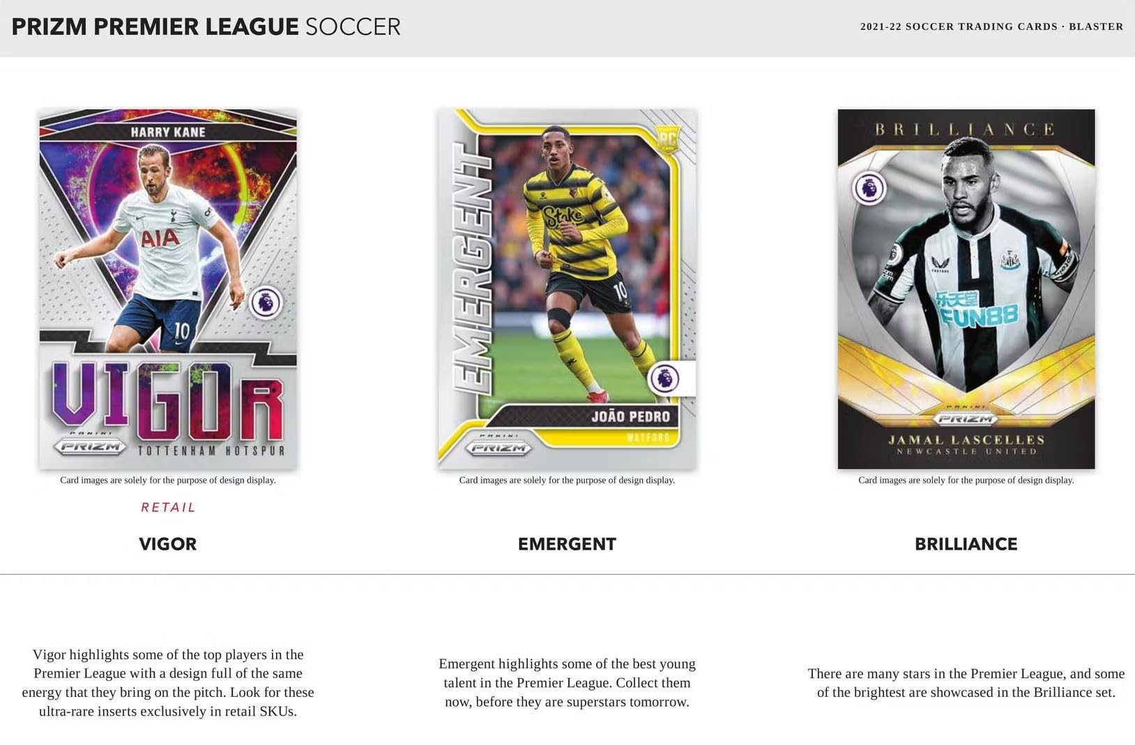 Panini Cartas coleccionables de la Premier League Soccer Blaster Box 2021-22 (6 paquetes por caja, 4 tarjetas por paquete)