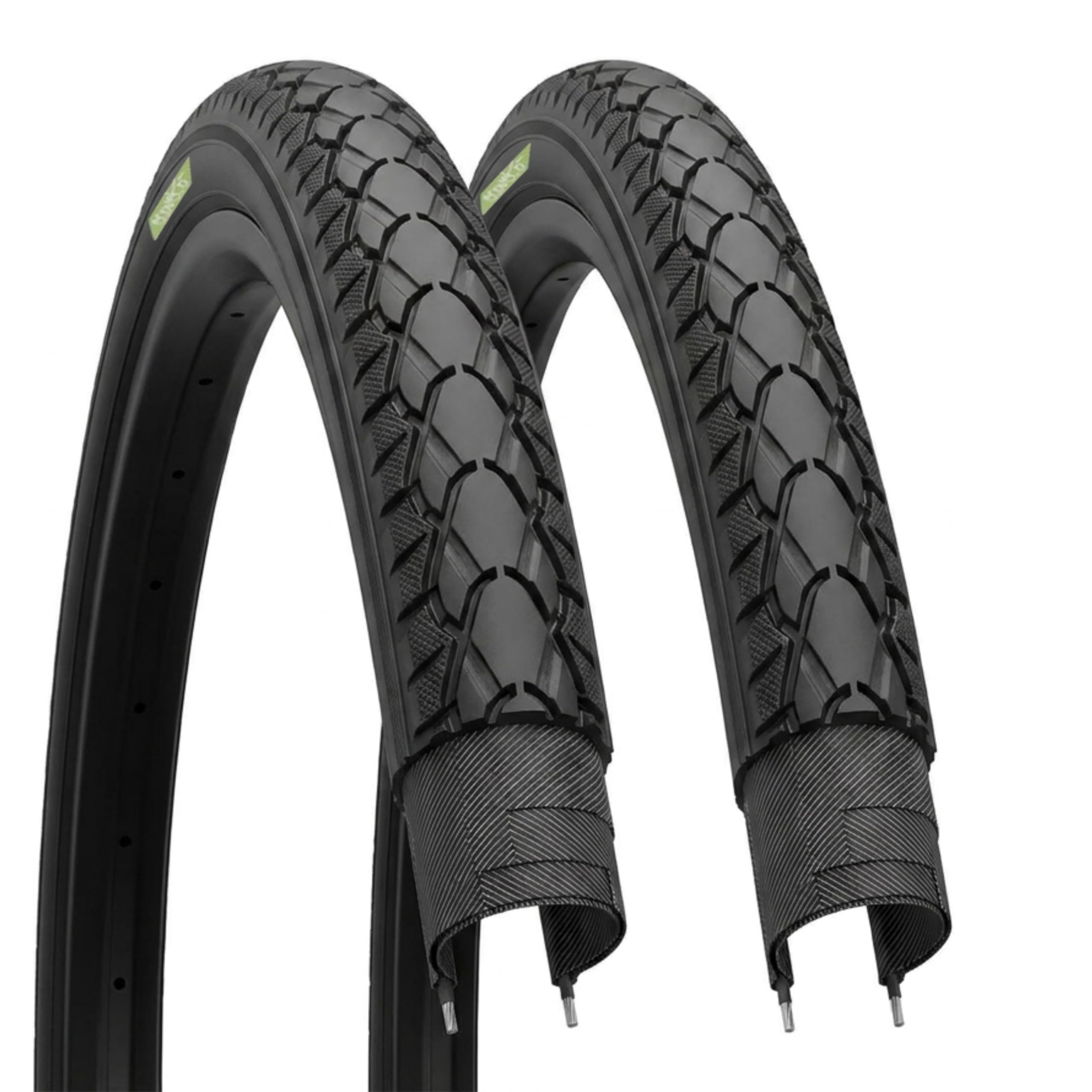 2 Reifen 28 x 1 1/2 (40-635) Citybike schwarz Paar Reifen Trekking 28 Zoll Gummi Fahrrad 700 x 38C Sport & Freizeit
