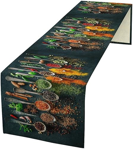 Miniatura 10 de Camino de mesa musical, notas retro, teclas de piano, camino de mesa para el hogar, interior, exterior, cocina, vacaciones, fiesta, decoración de