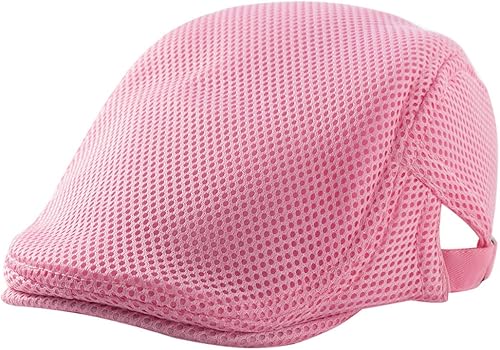 Gorra plana hombres transpirable malla verano sombrero Newsboy boina conductores hiedra gorras