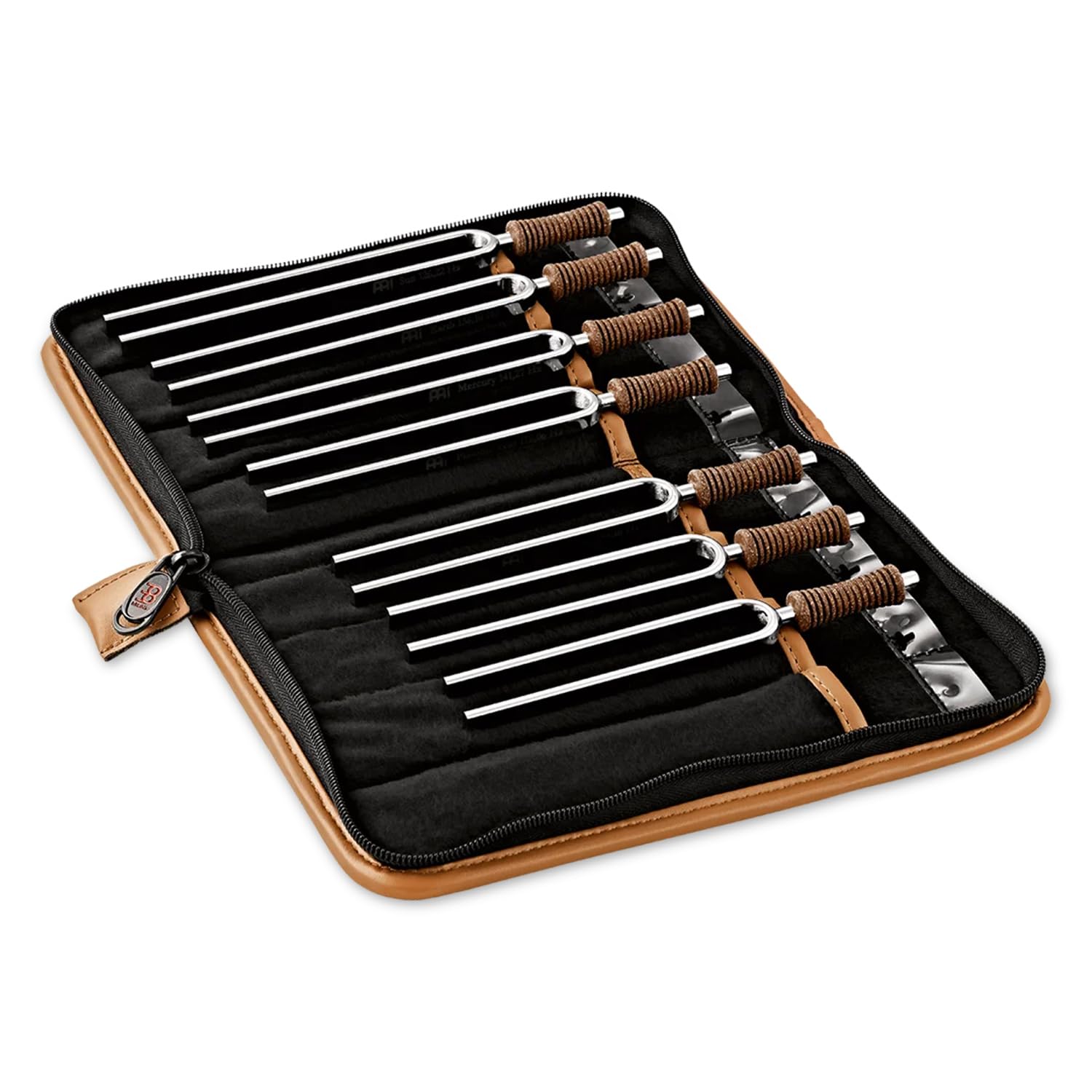 Meinl Sonic Energy TF-SET-CHA-7C Tuning Forks Stimmgabel Chakra-Set 7-teilig inklusive Etui mit keepdrum Tuch