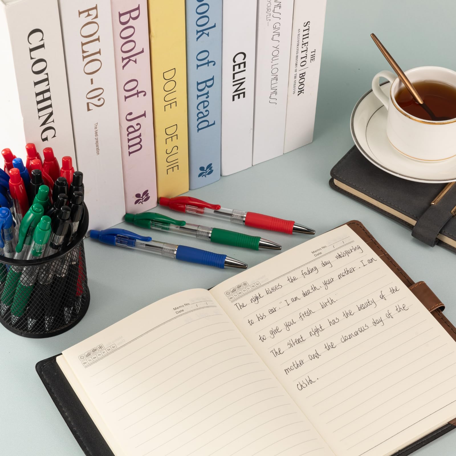 Deegtran Pens Bulk, 100 Pack No Bleed Black Ink Click Pens