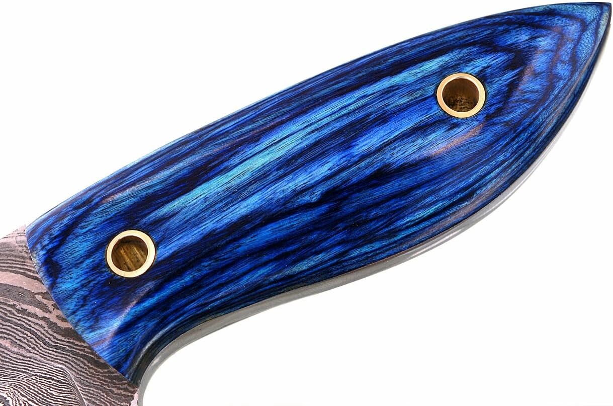 by Rare Custom Damascus Skinning Knife FullTang Hardwood Handle (IM-33)