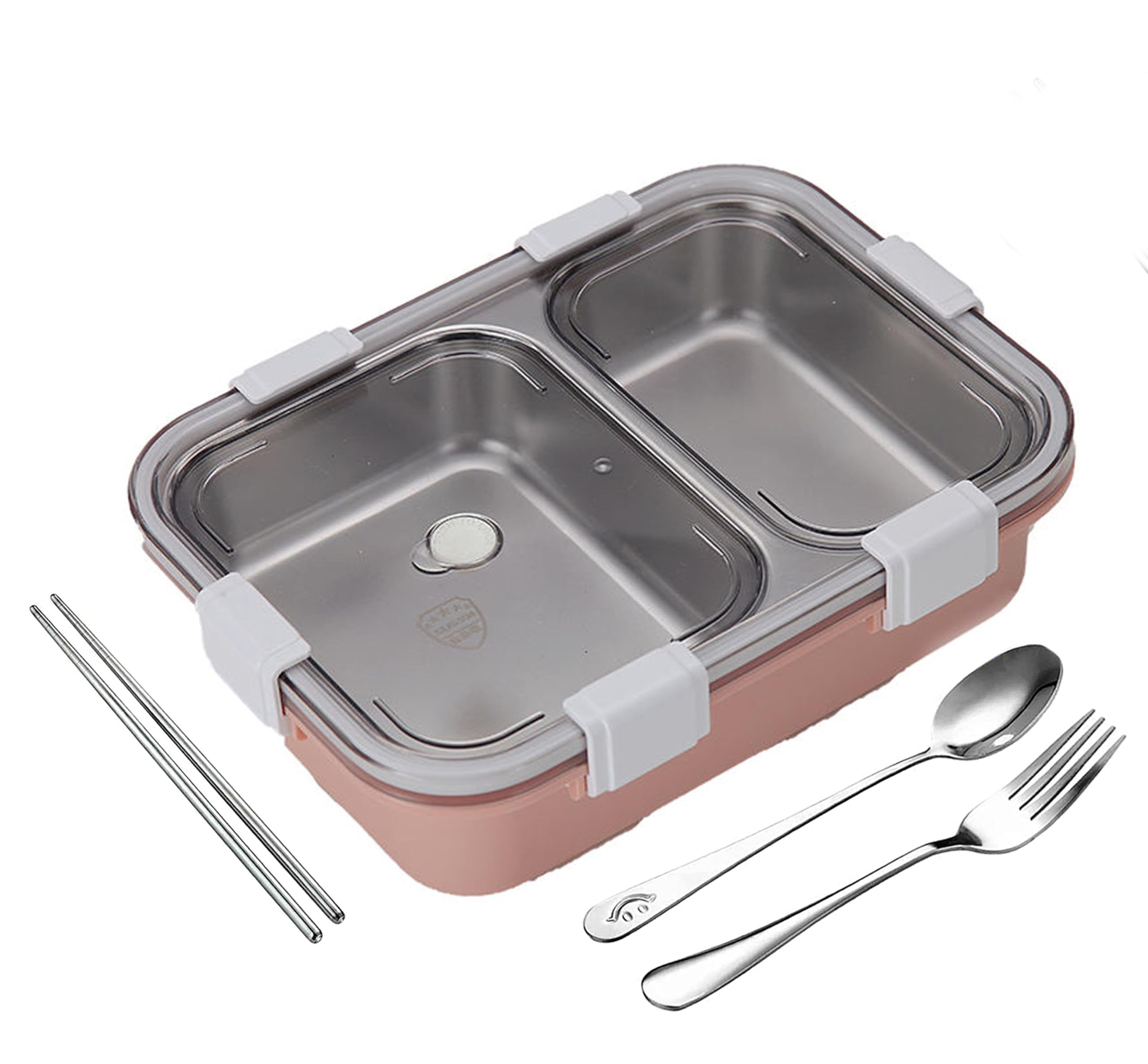 PRIME DEALS Lunch Box Sealed Leakage Proof Stainless Steel Lunch Box with Fork,Chopstick & Spoon Lid Office Food Container 2 Compartment for School Kids and Adults, 750ml (2 Compartment, Pink) (B0CY4SZN9H) Amazon Price History, Amazon Price Tracker
