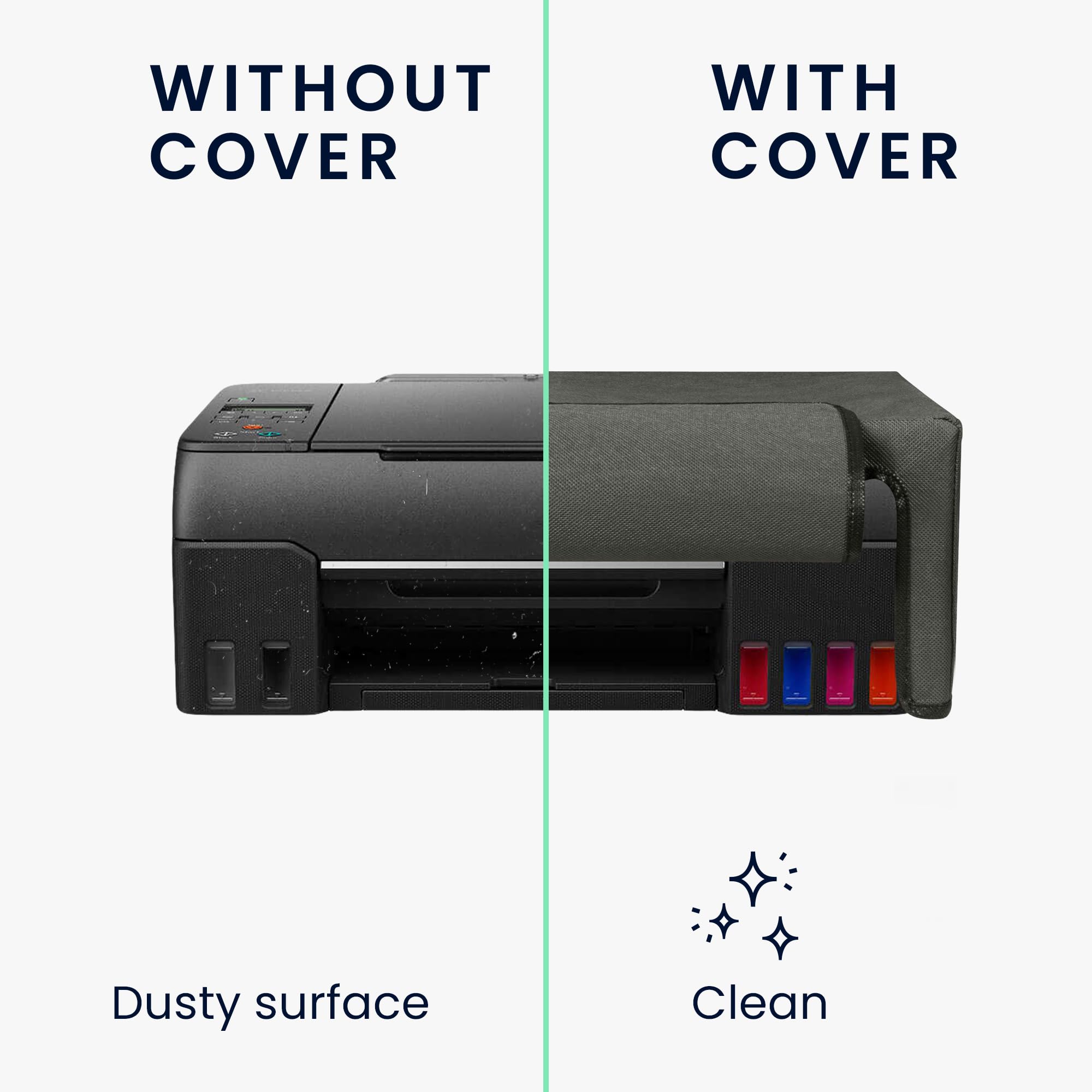 Copertina Antipolvere Per Stampante Canon PIXMA G650/G620 - Protezione In Tessuto Grigio - Foto 4