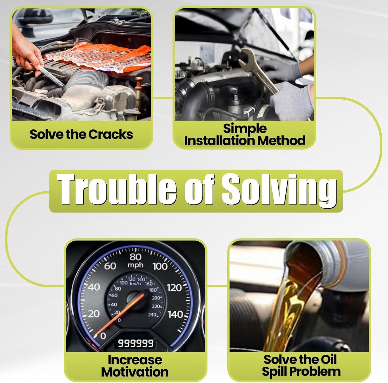 Engine Valve Cover Compatible with Dodge Avenger Caliber Journey 2007-2020, Chrysler 200 Sebring 2007-2014, Jeep Compass Patriot 2007-2017 1.8L 2.0L 2.4L 264-748 with Gasket & Bolts